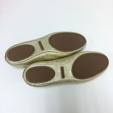 이미지를 갤러리 뷰어에 로드 , Tory Burch トリーバーチ フラットシューズ レザー ゴールド サイズ7.5(24.5cm相当)【中古】【新品同様】【美品】レディース