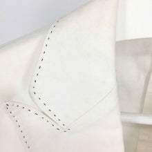 画像をギャラリービューアに読み込む, アルマーニエクスチェンジ Armani Exchange 麻混 テーラードジャケット 裏地なし サイズ36 M相当 ホワイト【中古】