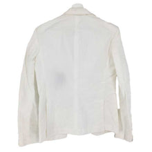 画像をギャラリービューアに読み込む, アルマーニエクスチェンジ Armani Exchange 麻混 テーラードジャケット 裏地なし サイズ36 M相当 ホワイト【中古】