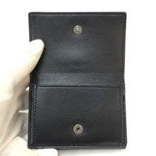 画像をギャラリービューアに読み込む, イヴサンローラン Yves Saint Laurent ミニ財布 三つ折り財布 ブラック【中古】