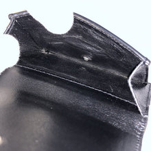 画像をギャラリービューアに読み込む, イヴサンローラン Yves Saint Laurent ミニ財布 三つ折り財布 ブラック【中古】