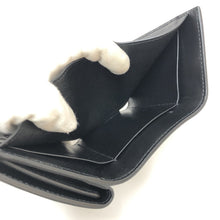 画像をギャラリービューアに読み込む, イヴサンローラン Yves Saint Laurent ミニ財布 三つ折り財布 ブラック【中古】