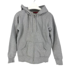 画像をギャラリービューアに読み込む, シュプリーム Supreme フードロゴ フルジップパーカー S ライトグレー【中古】