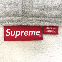画像をギャラリービューアに読み込む, シュプリーム Supreme フードロゴ フルジップパーカー S ライトグレー【中古】