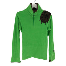 画像をギャラリービューアに読み込む, ダンスウィズドラゴン DANCE WITH DRAGON ハーフジップ 長袖トップス ゴルフウェア 起毛素材 サイズ3 L相当 ネオングリーン系【中古】