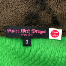 画像をギャラリービューアに読み込む, ダンスウィズドラゴン DANCE WITH DRAGON ハーフジップ 長袖トップス ゴルフウェア 起毛素材 サイズ3 L相当 ネオングリーン系【中古】