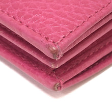 画像をギャラリービューアに読み込む, グッチ GUCCI GGスプリーム ミニウォレット 二つ折り財布 456126 ピンク【中古】