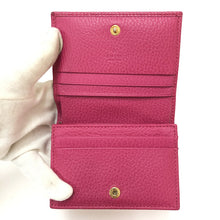 画像をギャラリービューアに読み込む, グッチ GUCCI GGスプリーム ミニウォレット 二つ折り財布 456126 ピンク【中古】