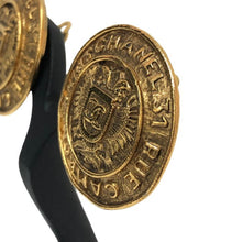 画像をギャラリービューアに読み込む, シャネル CHANEL ココマークイヤリング ヴィンテージ オールド 丸形 サークル ゴールド【中古】