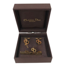 画像をギャラリービューアに読み込む, ディオール Dior カフス タイピン タイタック セット ゴールド【中古】