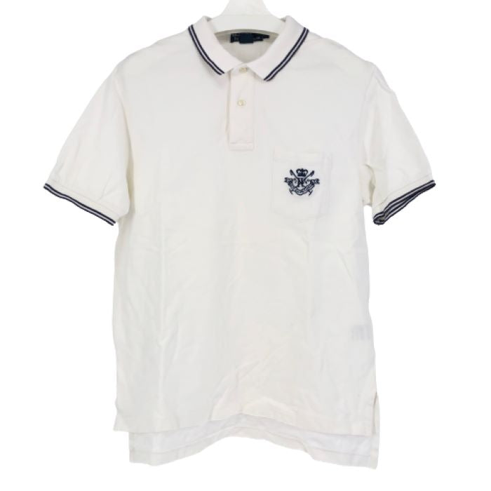 新品・タグ付き　ラルフローレンポロシャツ　ホワイト ラルフローレン Ralph Lauren ポロシャツ 綿100％ LLサイズ