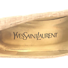 画像をギャラリービューアに読み込む, イヴサンローラン Yves Saint Laurent ラウンドトゥ パンプス サイズ36 23cm相当 ブラウン チェック柄【中古】