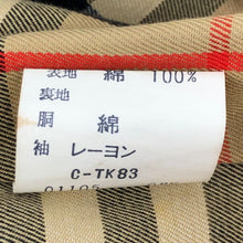 画像をギャラリービューアに読み込む, バーバリーズ BURBERRYS ステンカラーコート ネーム入り WD001 902 46 カーキ【中古】