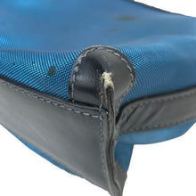 画像をギャラリービューアに読み込む, ロエベ LOEWE ポーチ付き メッシュ トートバッグ ハンドバッグ  ブルー【中古】