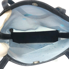 画像をギャラリービューアに読み込む, ロエベ LOEWE ポーチ付き メッシュ トートバッグ ハンドバッグ  ブルー【中古】