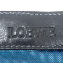 画像をギャラリービューアに読み込む, ロエベ LOEWE ポーチ付き メッシュ トートバッグ ハンドバッグ  ブルー【中古】