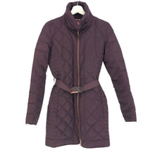 画像をギャラリービューアに読み込む, エスカーダ スポート ESCADA SPORT ベルト付 ダウンコート サイズ34 S M相当 パープル系【中古】