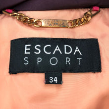 画像をギャラリービューアに読み込む, エスカーダ スポート ESCADA SPORT ベルト付 ダウンコート サイズ34 S M相当 パープル系【中古】