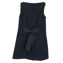 이미지를 갤러리 뷰어에 로드 , マックス&コー Max & Co デニム地 ノースリーブ バックリボンワンピース サイズ38 ブルー【中古】