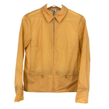 画像をギャラリービューアに読み込む, Kオブクリツィア KOFKRIZIA シルク混 ブルゾン 薄手 サイズ40 L相当 黄土色系【中古】