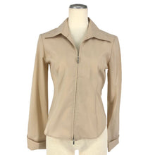 画像をギャラリービューアに読み込む, FOXEY フォクシー フルジップジャケット SP品 長袖シャツ ベージュ サイズ38(S相当)【中古】レディース