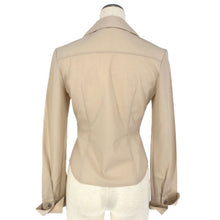 画像をギャラリービューアに読み込む, フォクシー FOXEY ジャケット フルジップシャツ SP品 サイズ38 S相当 ベージュ【中古】