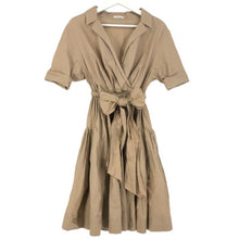 将图片加载到图库查看器,フレイ アイディー FRAY ID ウエストリボン ワンピース サイズ0 S相当 ベージュ【中古】
