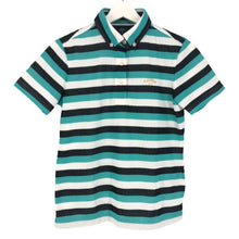 画像をギャラリービューアに読み込む, キャロウェイ Callaway ポロシャツ 半袖 Lサイズ マルチカラー ボーダー柄【中古】