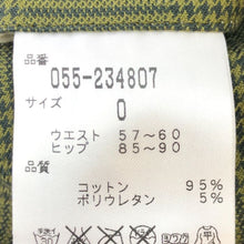 画像をギャラリービューアに読み込む, パーリーゲイツ PEARLY GATES スカート サイズ0 グリーン グレンチェック柄【中古】