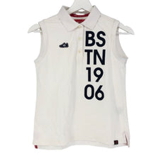 画像をギャラリービューアに読み込む, ニューバランスゴルフ New Balance golf ノースリーブポロシャツ サイズ0 ホワイト【中古】