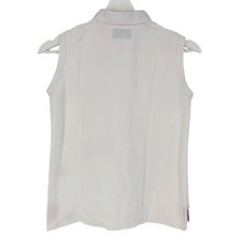 画像をギャラリービューアに読み込む, ニューバランスゴルフ New Balance golf ノースリーブポロシャツ サイズ0 ホワイト【中古】