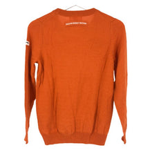 Load image into Gallery viewer, マスターバニーエディション MASTER BUNNY EDITION 長袖ニット セーター ワッペン ウール100% サイズ0 オレンジ【中古】