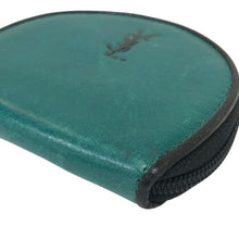 画像をギャラリービューアに読み込む, イヴサンローラン Yves Saint Laurent ユニセックス 男女兼用 小銭入れ コインケース グリーン【中古】