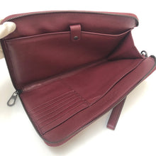 画像をギャラリービューアに読み込む, ボッテガヴェネタ BOTTEGA VENETA イントレチャート ナッパ セカンドバッグ クラッチバッグ バーガンディー【中古】【新品同様】【美品】