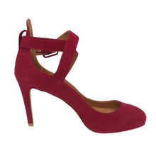 Load image into Gallery viewer, ピッピシック PIPPICHIC INSTORM ANCLE CROSS PUMPS クロス アンクルストラップ インストーム パンプス ラウンドトゥ レッド【中古】【美品】