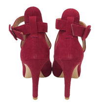 Load image into Gallery viewer, ピッピシック PIPPICHIC INSTORM ANCLE CROSS PUMPS クロス アンクルストラップ インストーム パンプス ラウンドトゥ レッド【中古】【美品】