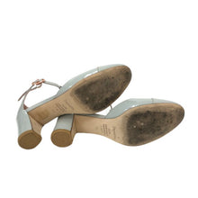 画像をギャラリービューアに読み込む, レペット Repetto アーモンドトゥパンプス Tストラップ サイズ35 22cm相当 ダスティパステルグリーン【中古】