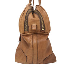 이미지를 갤러리 뷰어에 로드 , アニアリ aniary クロコ型押し アンティークレザー ユニセックス 男女兼用 ボストンバッグ ショルダーバッグ ライトブラウン【中古】