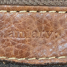이미지를 갤러리 뷰어에 로드 , アニアリ aniary クロコ型押し アンティークレザー ユニセックス 男女兼用 ボストンバッグ ショルダーバッグ ライトブラウン【中古】