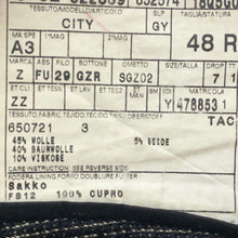 画像をギャラリービューアに読み込む, ジー ゼニア Z Zegna 2Bジャケット 総裏 サイズ48 ブラック【中古】