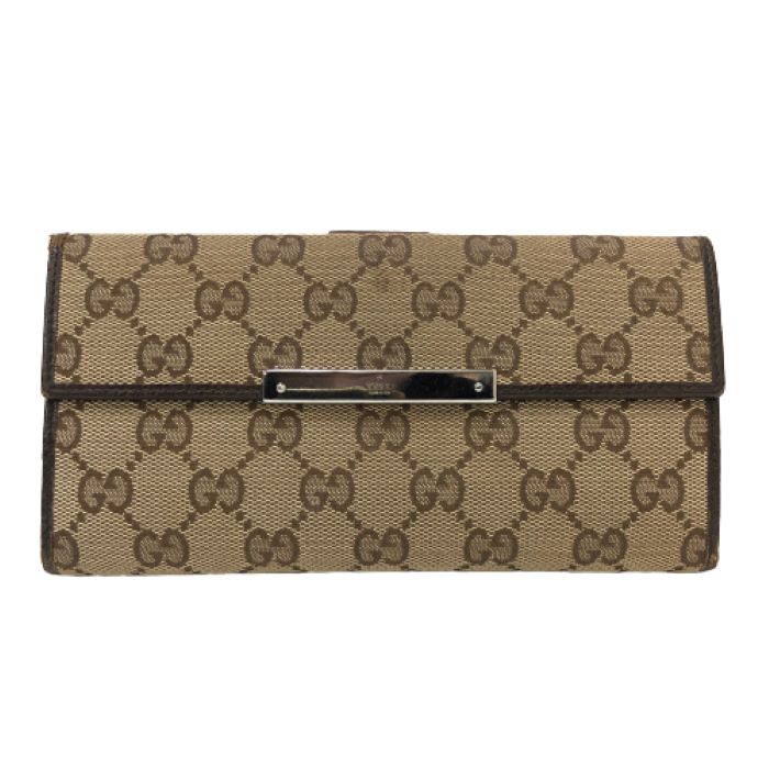 GUCCI✨長財布　GGキャンバス ロゴプレート　Wホック ホワイト　レディース Amazon | [グッチ] 財布(長財布) 523154 96IWG ベージュ