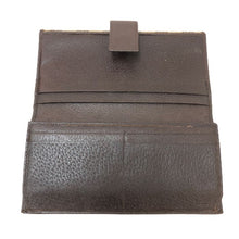 画像をギャラリービューアに読み込む, グッチ GUCCI GGキャンバス Wホック 長財布 181699 ブラウン GG柄【中古】