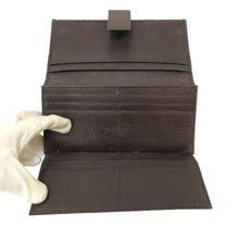 画像をギャラリービューアに読み込む, グッチ GUCCI GGキャンバス Wホック 長財布 181699 ブラウン GG柄【中古】