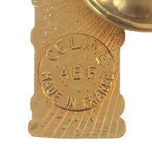 画像をギャラリービューアに読み込む, セリーヌ CELINE ラインストーン 凱旋門 ピンブローチ ゴールド【中古】