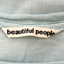 將圖片載入圖庫檢視器 ビューティフルピープル beautiful people Tシャツ 半袖カットソー 綿100% サイズ150 レディースM相当 ユニセックス 男女兼用 ライトブルー【中古】