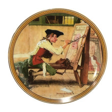 將圖片載入圖庫檢視器 Norman Rockwell ノーマン ロックウェル コレクタープレート 飾り皿 絵皿 Sign of the Times インテリア 陶器 ユニセックス 【中古】