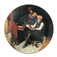 將圖片載入圖庫檢視器 Norman Rockwell ノーマン ロックウェル コレクタープレート 飾り皿 絵皿 The Love Letters インテリア 陶器 ユニセックス 【中古】