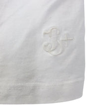 画像をギャラリービューアに読み込む, ジルサンダープラス JIL SANDER クルーネック 裾ロゴ刺繍 半袖Tシャツ カットソー Mサイズ ホワイト【中古】【新品同様】【美品】