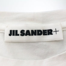 画像をギャラリービューアに読み込む, ジルサンダープラス JIL SANDER クルーネック 裾ロゴ刺繍 半袖Tシャツ カットソー Mサイズ ホワイト【中古】【新品同様】【美品】