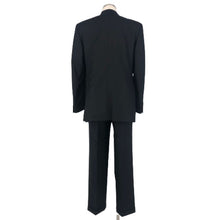 画像をギャラリービューアに読み込む, バーバリーロンドン BURBERRY LONDON 2Bシングルスーツ セットアップスーツ 総裏 裾ダブル ネーム入り ネイビー系【中古】